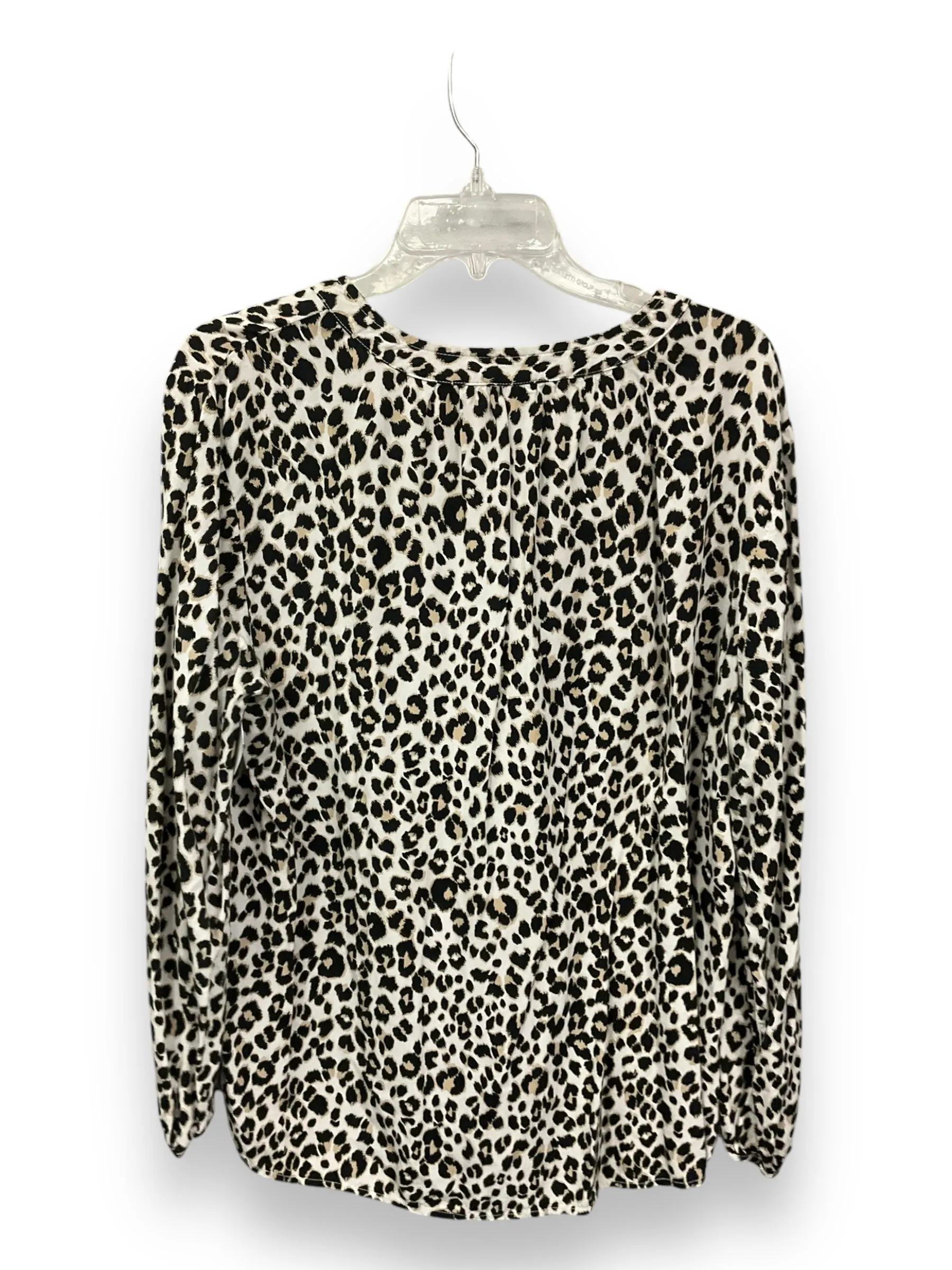 Blouse Long Sleeve By Old Navy In Leopard Print, Size: Xl