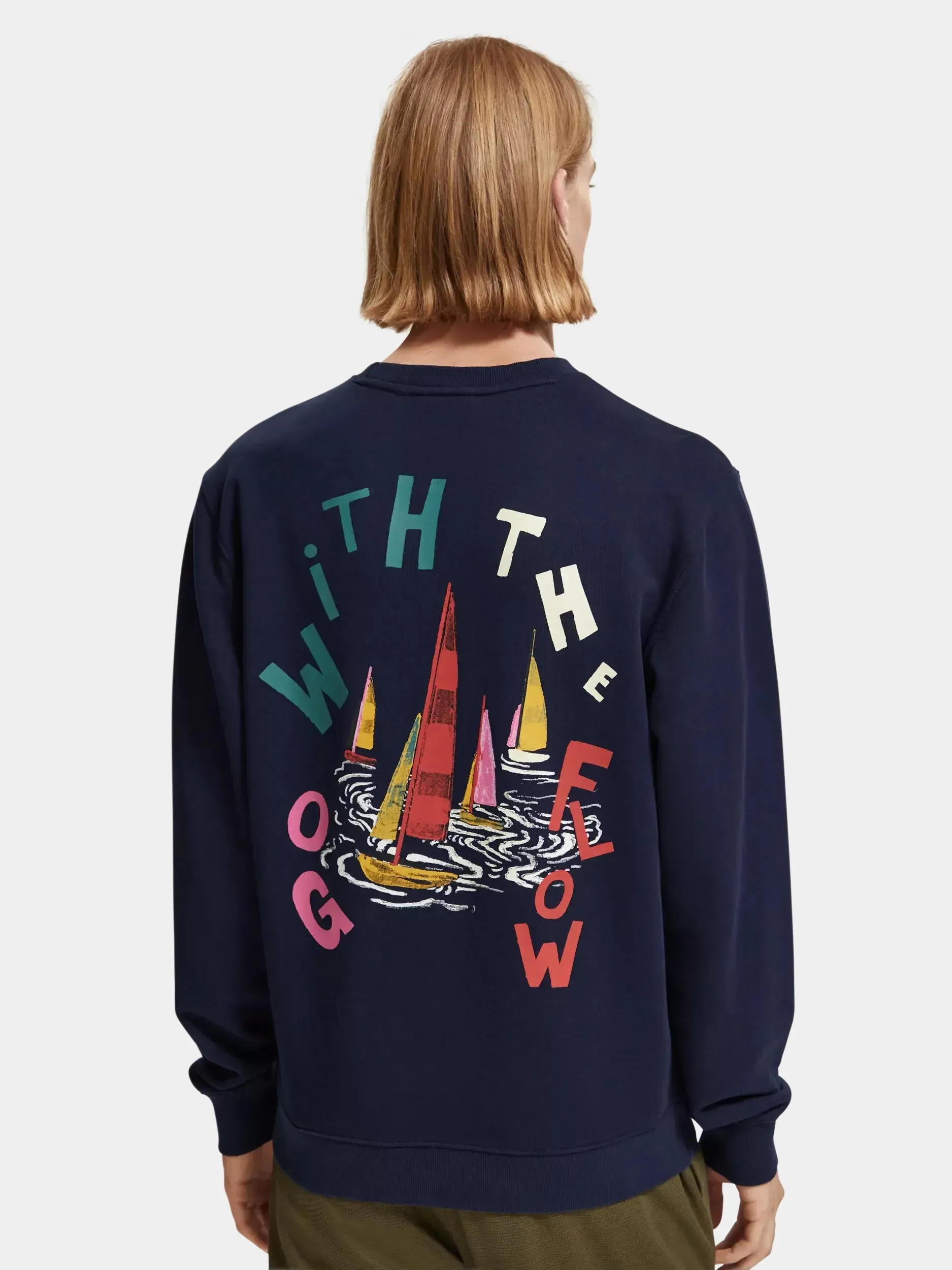 Boat artwork sweatshirt