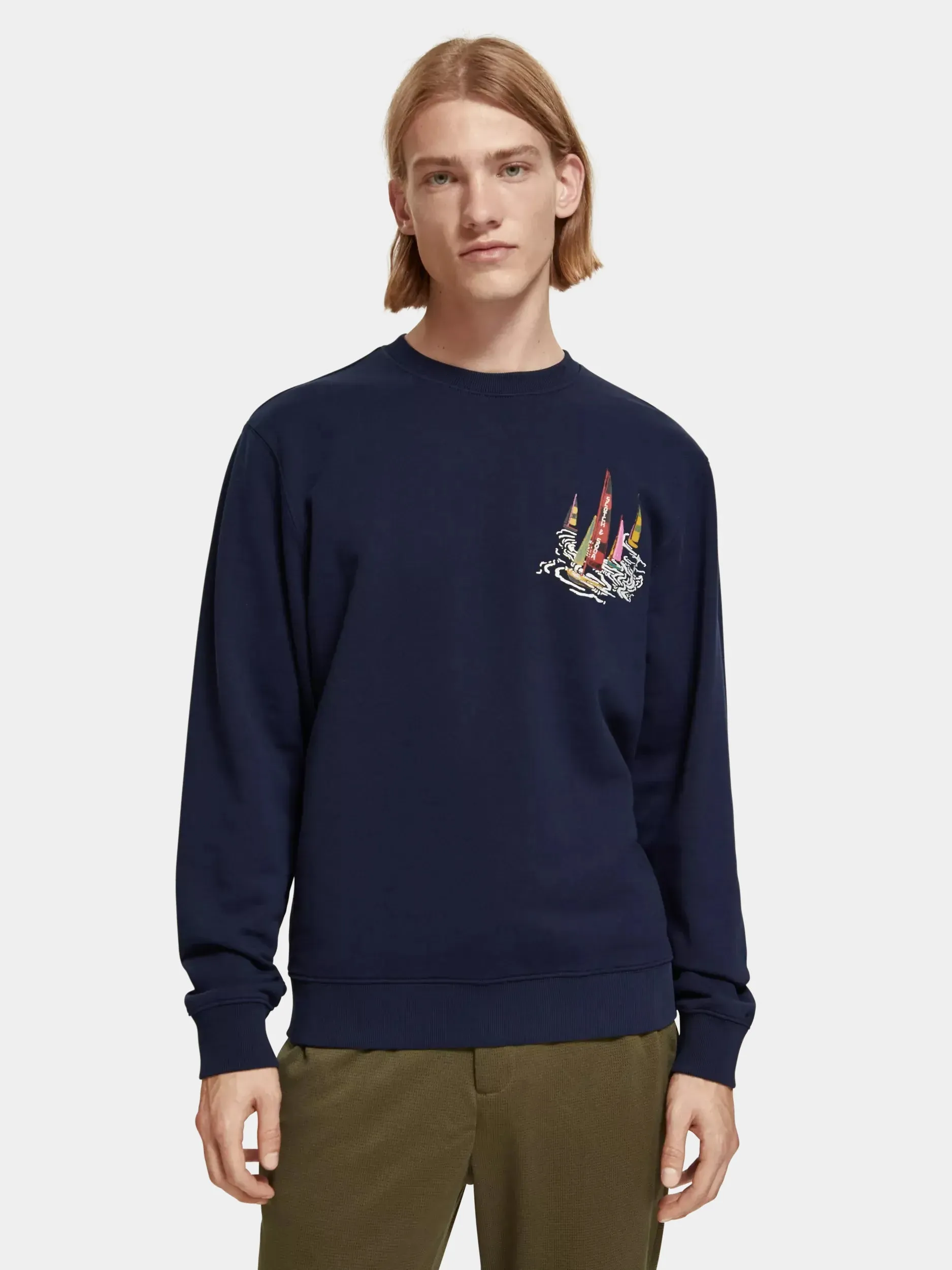 Boat artwork sweatshirt