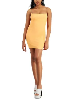 Breanna Womens Faux Suede Mini Dress