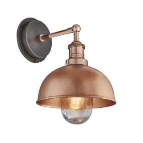 Brooklyn Outdoor & Bathroom 8 inch Dome Wall Light - Copper - Industville