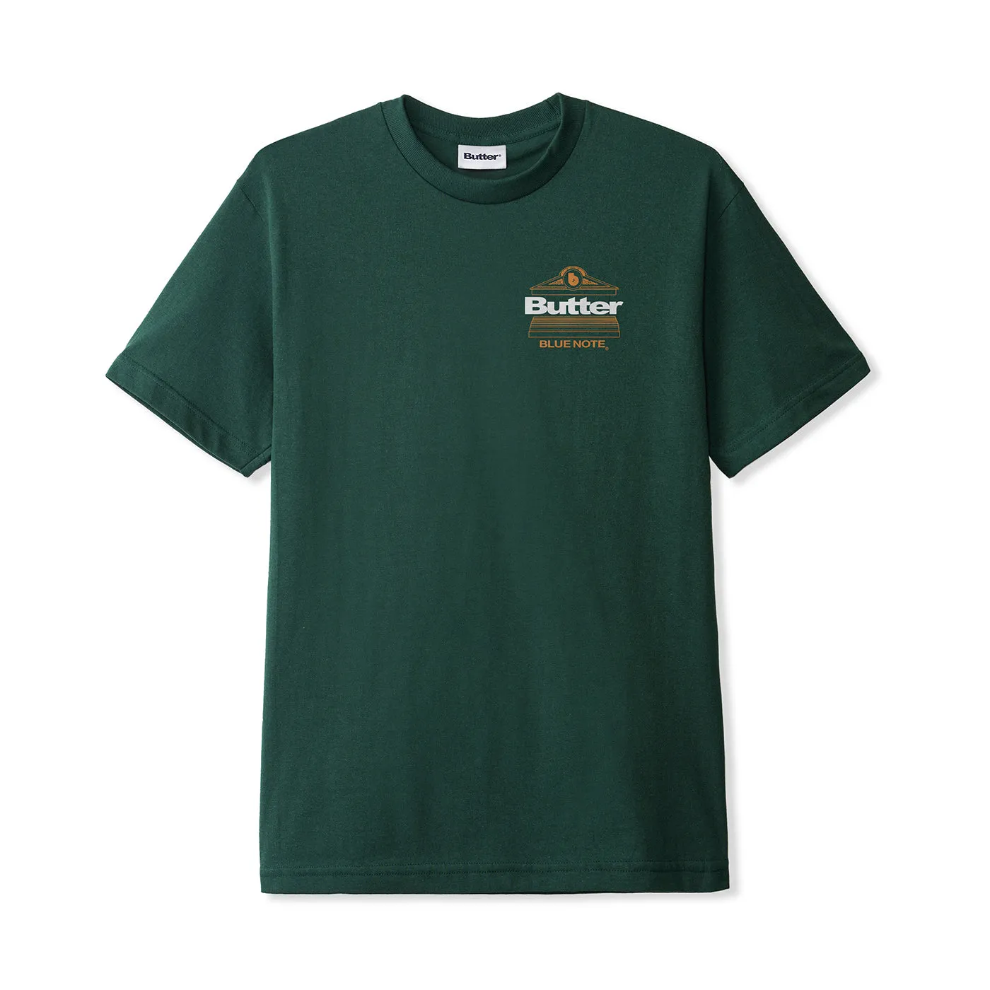 Butter Goods Jazz Messengers T Shirt - Dark Forest