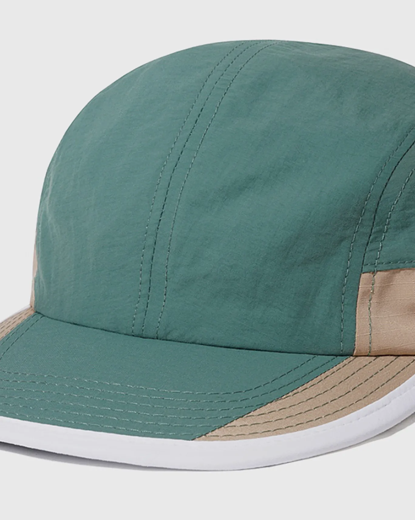 Butter Goods Ripstop Trail 5 Panel Hat - Sand/Forest