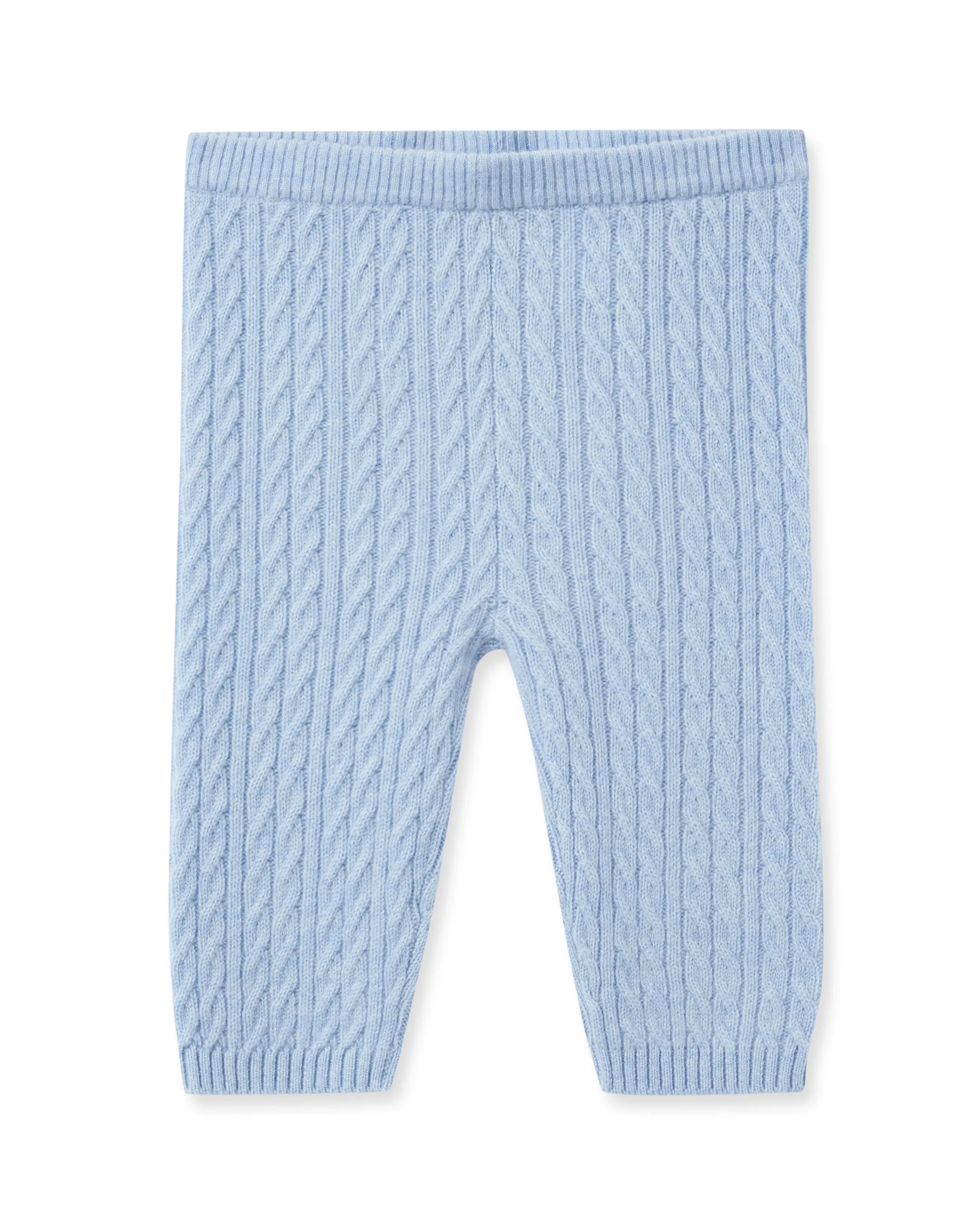 Cable Cashmere Leggings Cornflower Blue