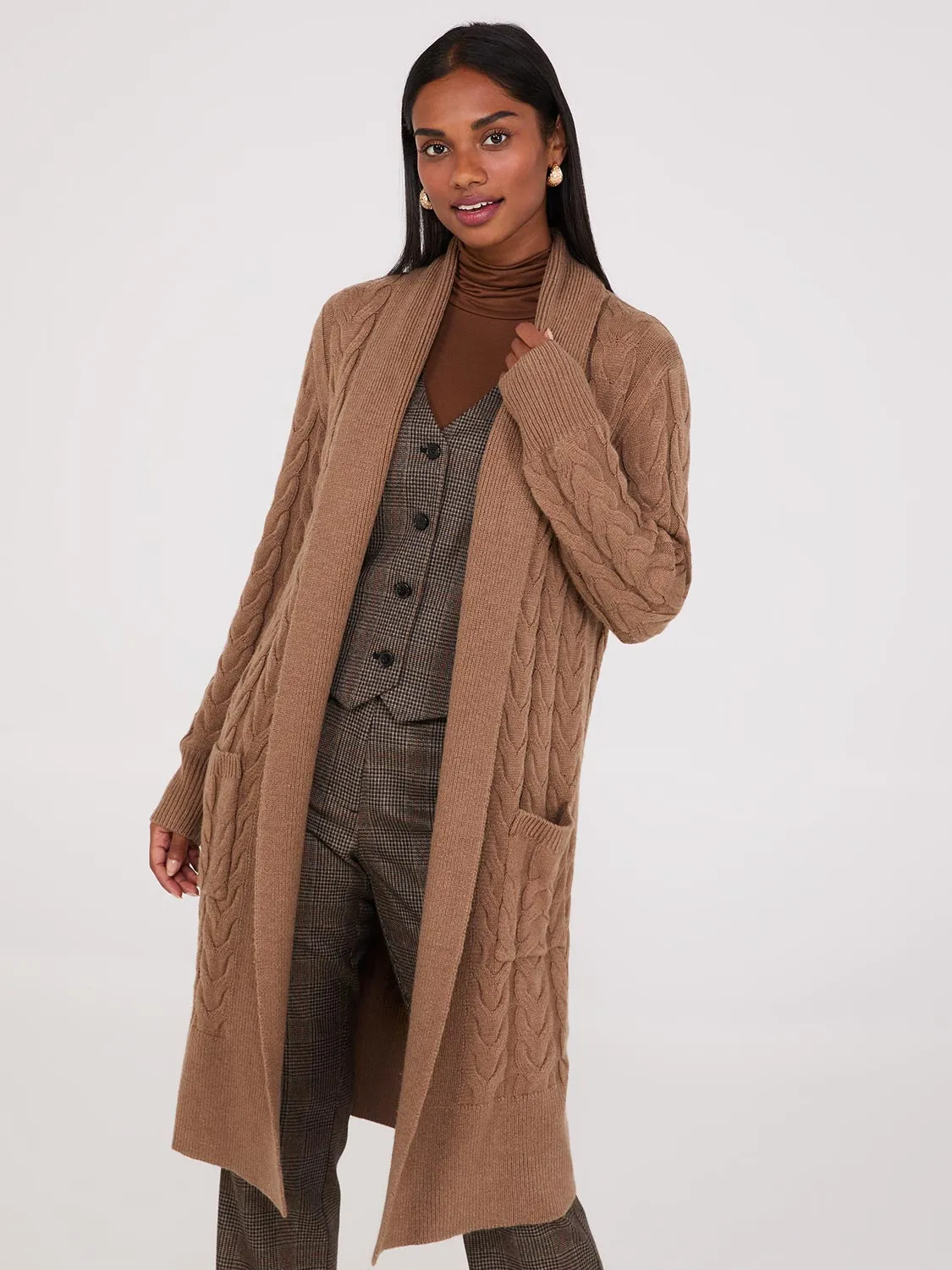 Cable Knit Duster