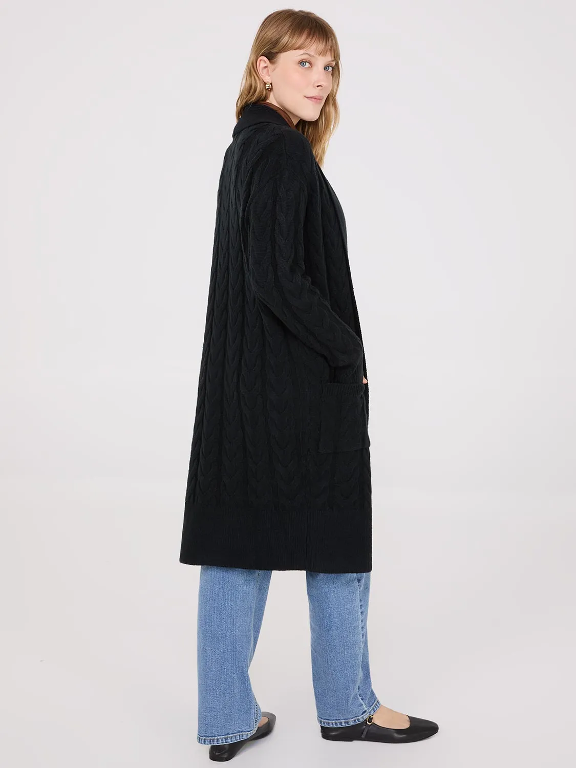 Cable Knit Duster