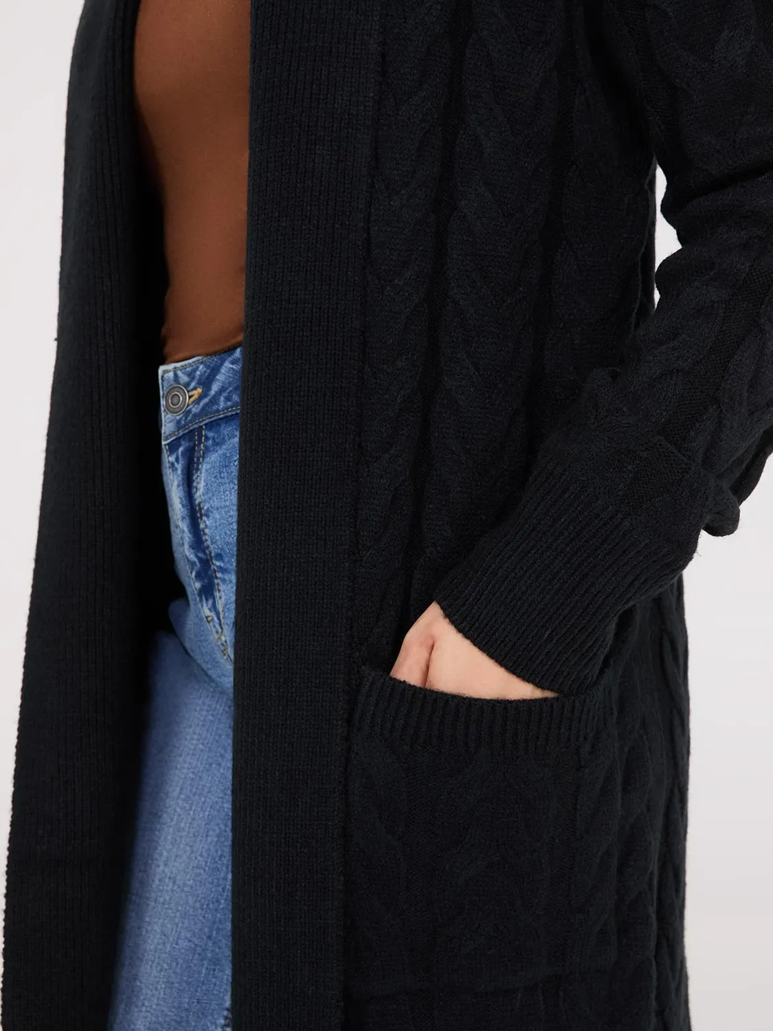 Cable Knit Duster