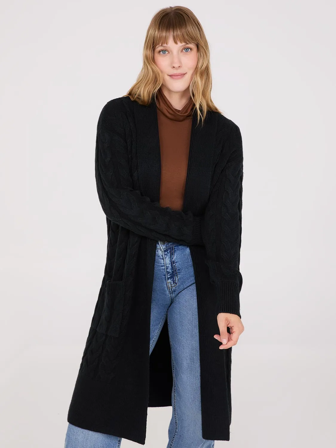 Cable Knit Duster