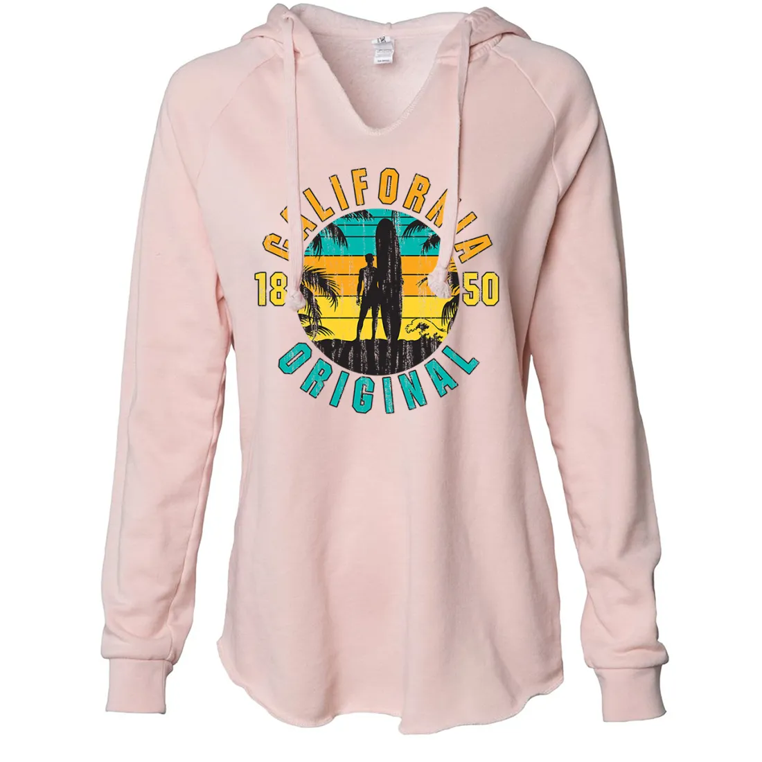 California Original Vintage Surfer Women's Soft Hooded Pullover