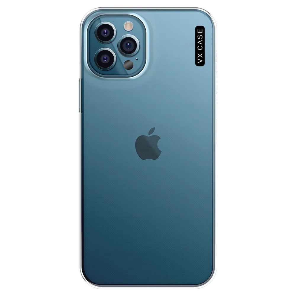 Capa para iPhone 12 de Silicone Rígido Transparente