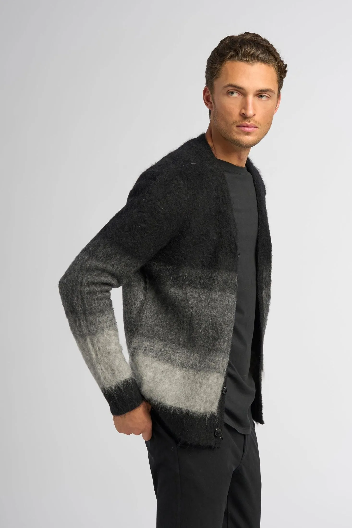 Cardigan Sweater | Brushed Mohair