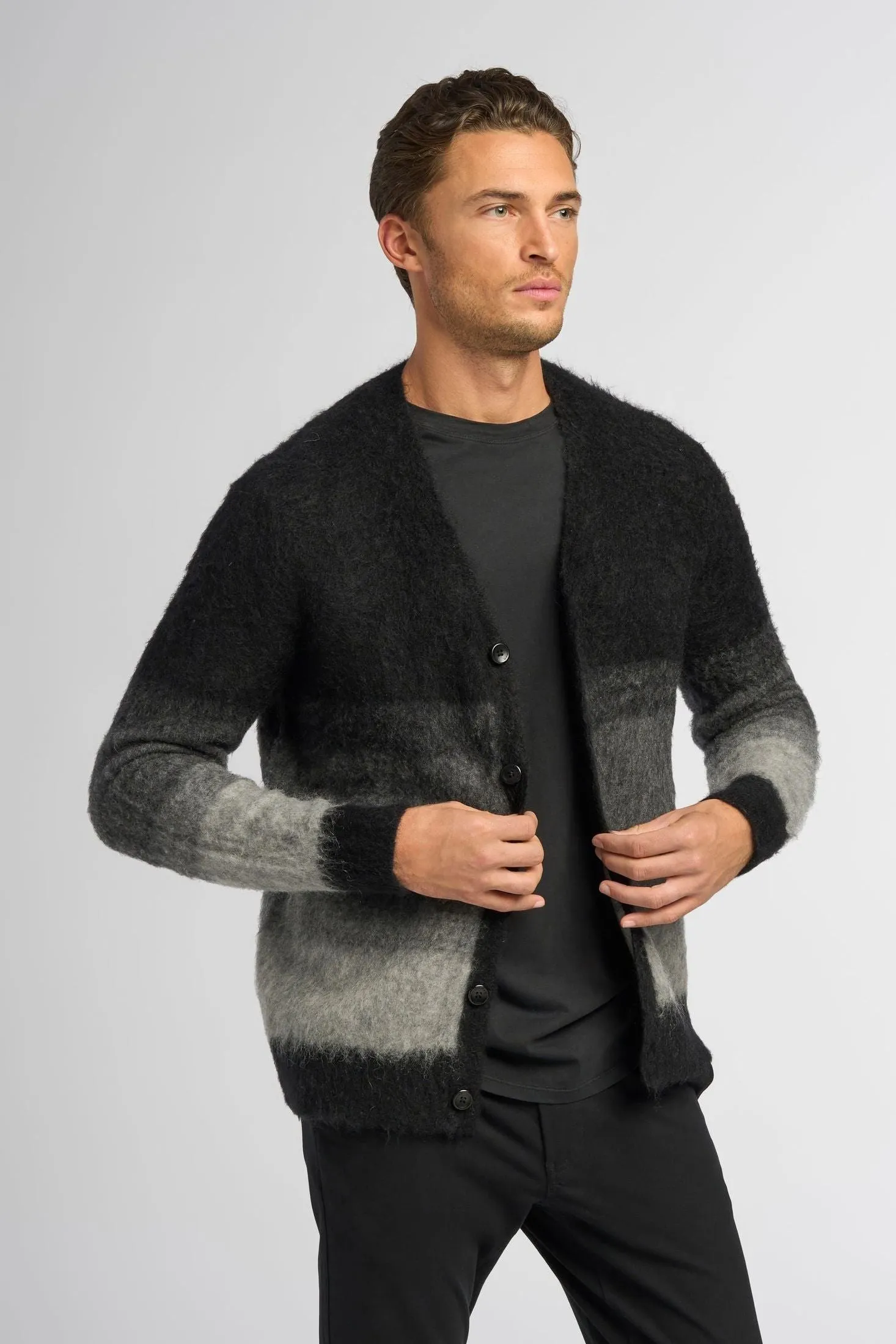 Cardigan Sweater | Brushed Mohair