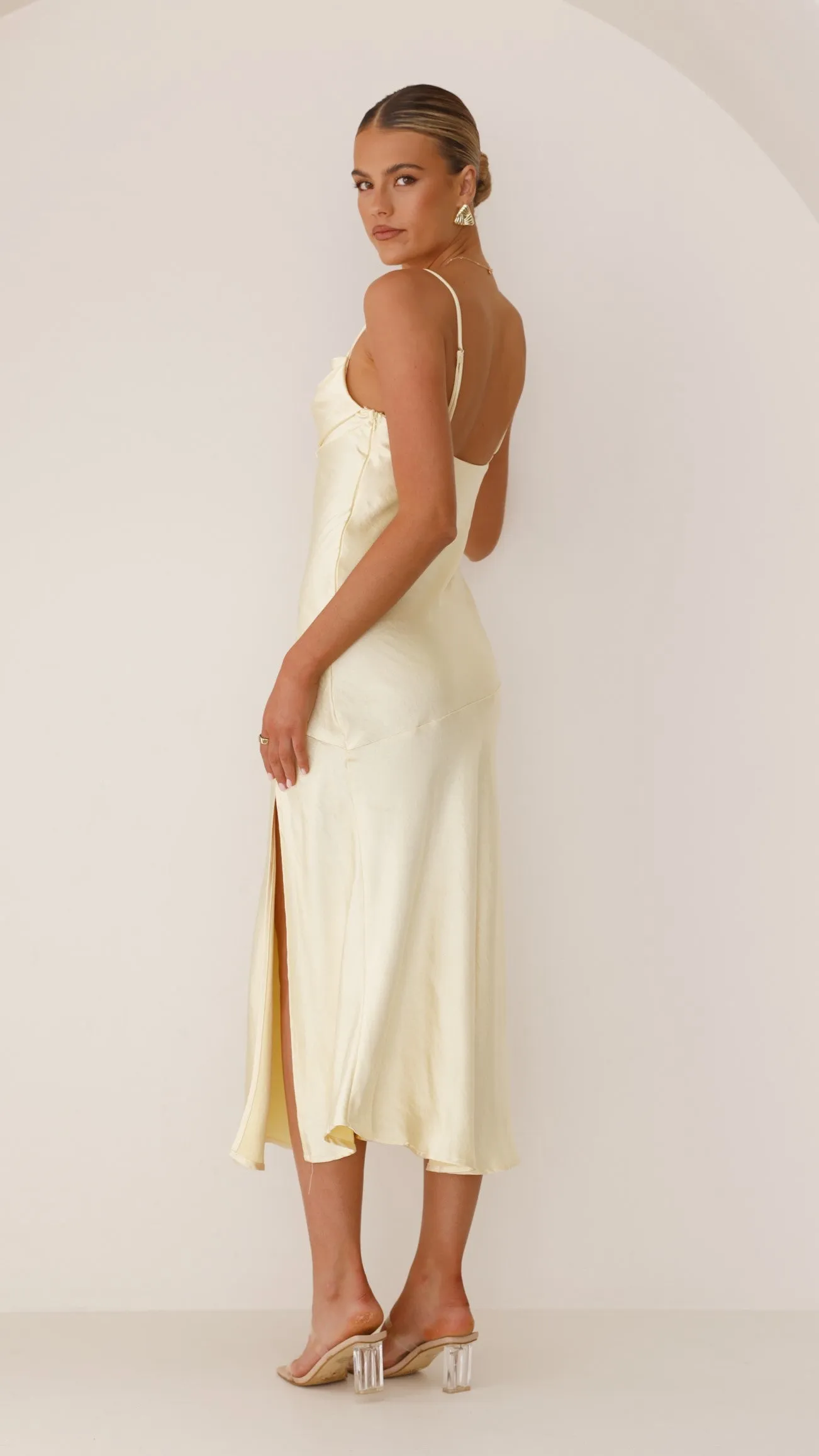 Celina Midi Dress - Yellow