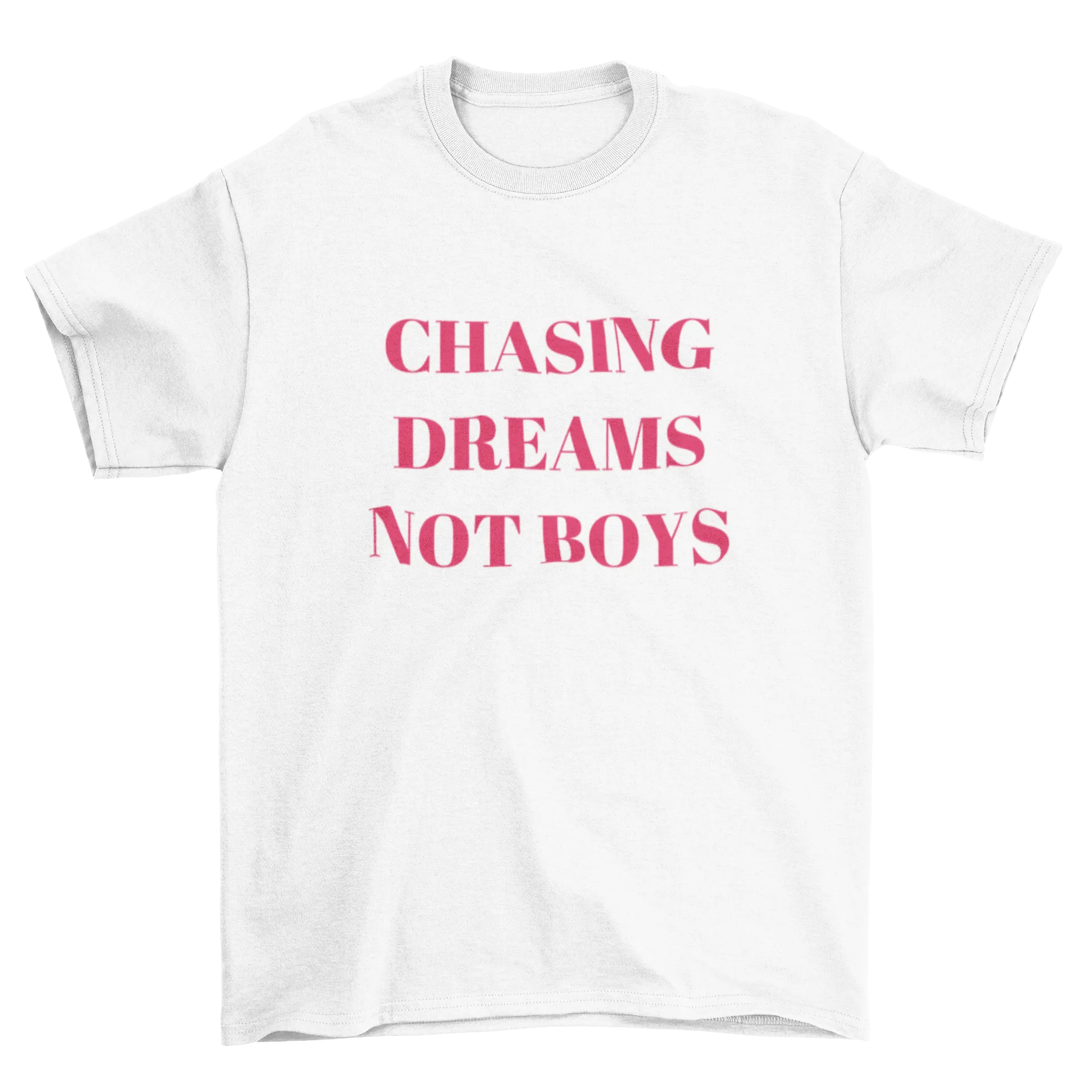 CHASING DREAMS, BABY TEE - HVID