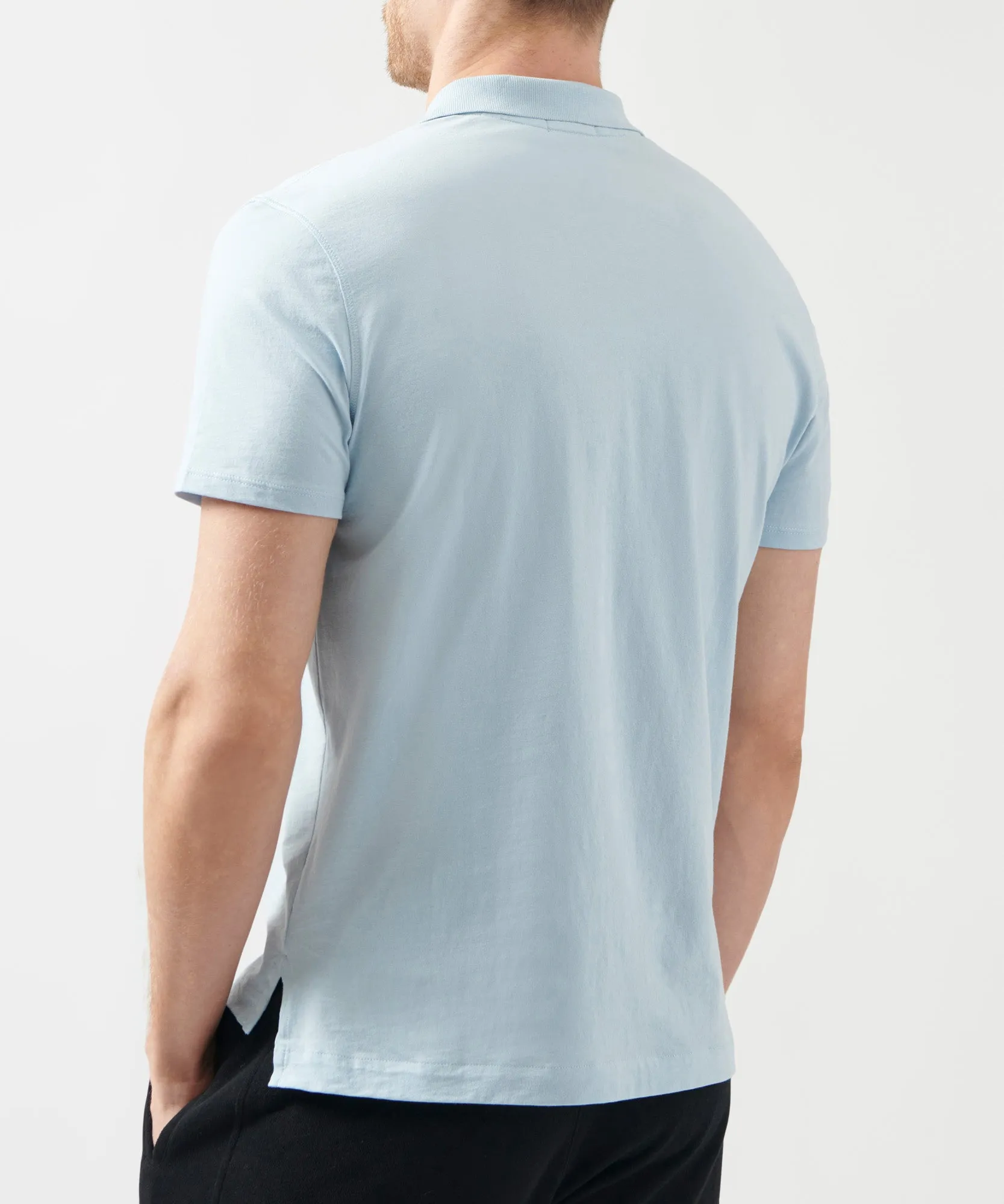 Classic Jersey Polo - Blue