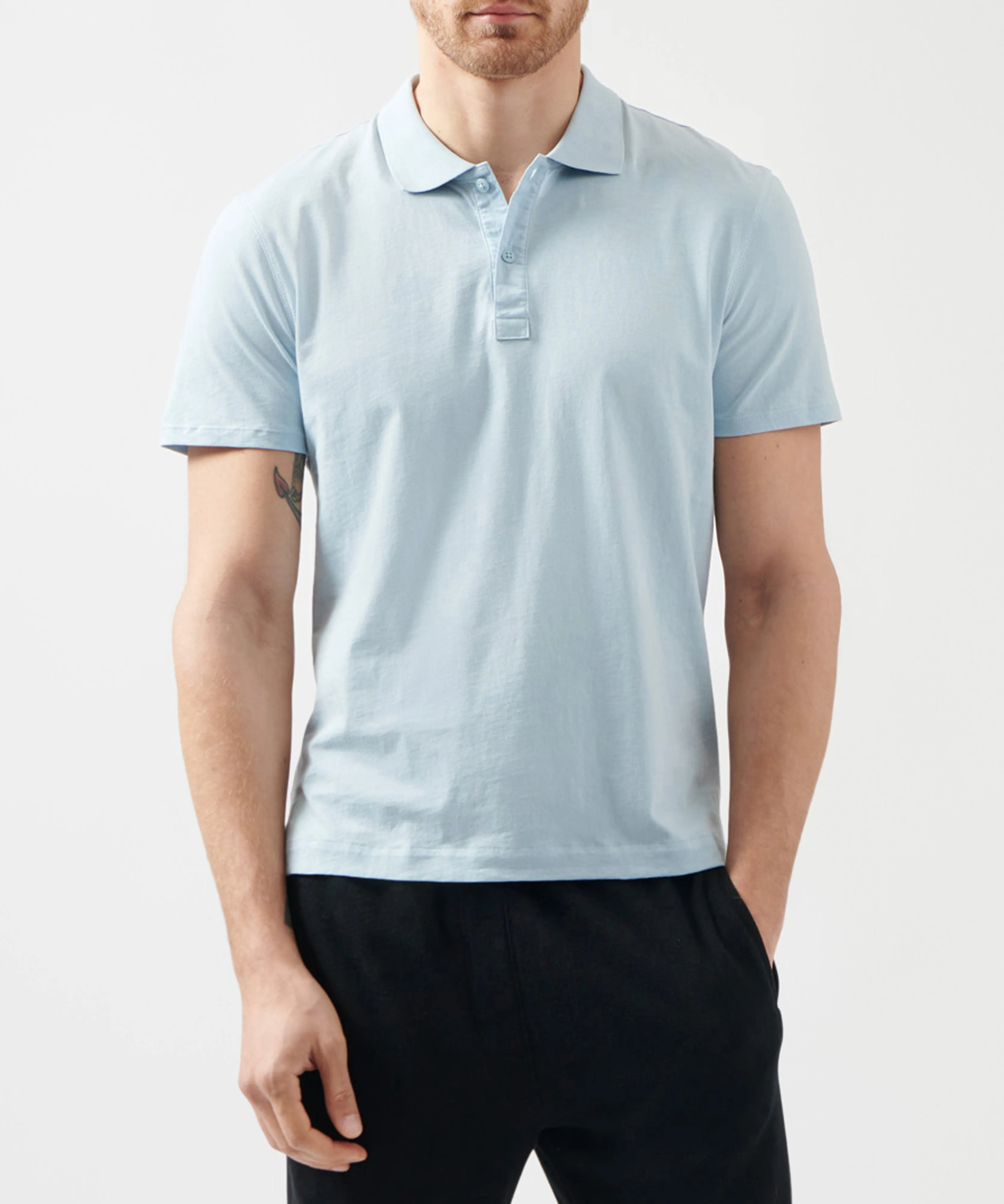 Classic Jersey Polo - Blue