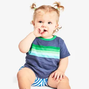 Clearance baby banner stripe tee