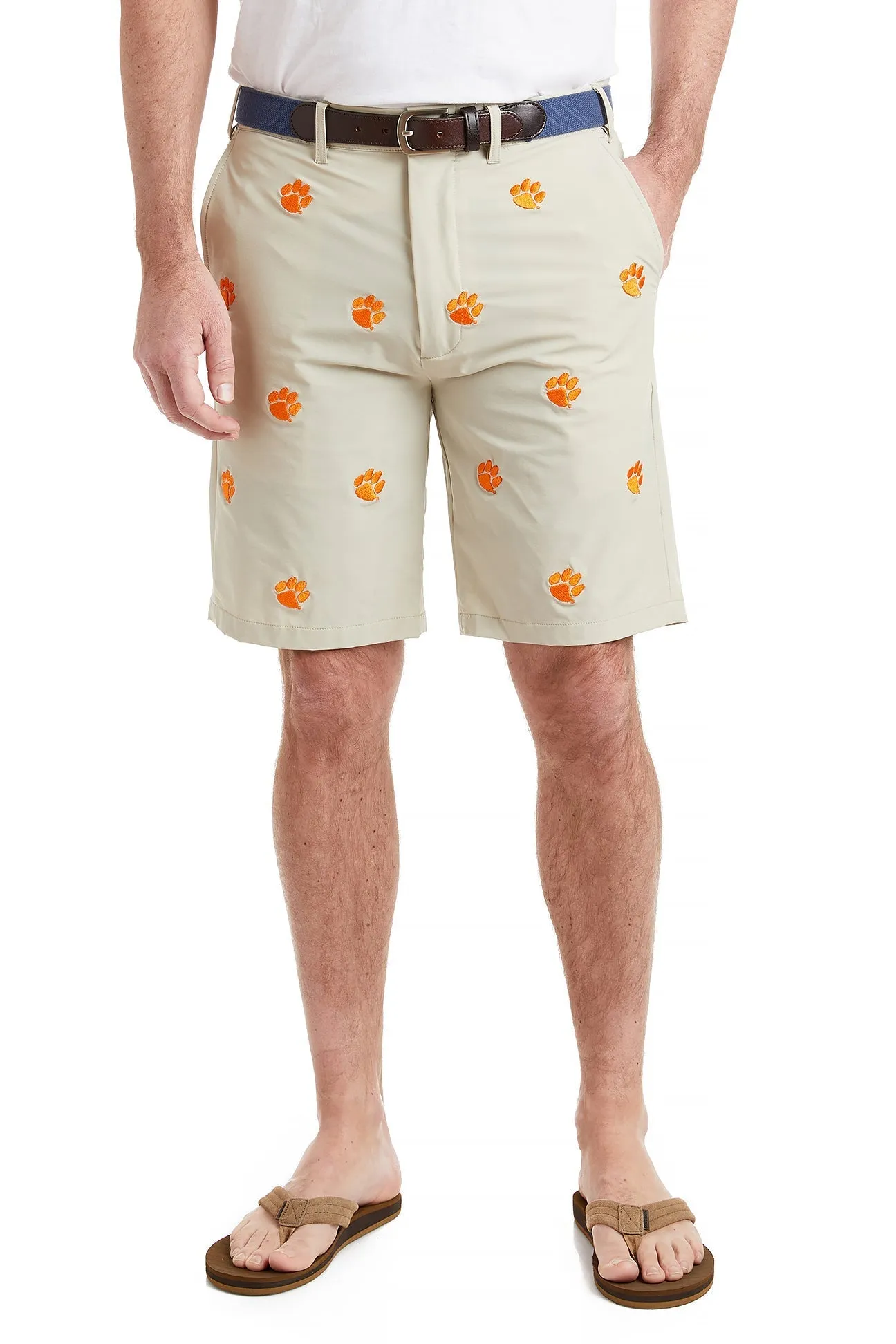 Collegiate ACKformance Short Khaki with Clemson