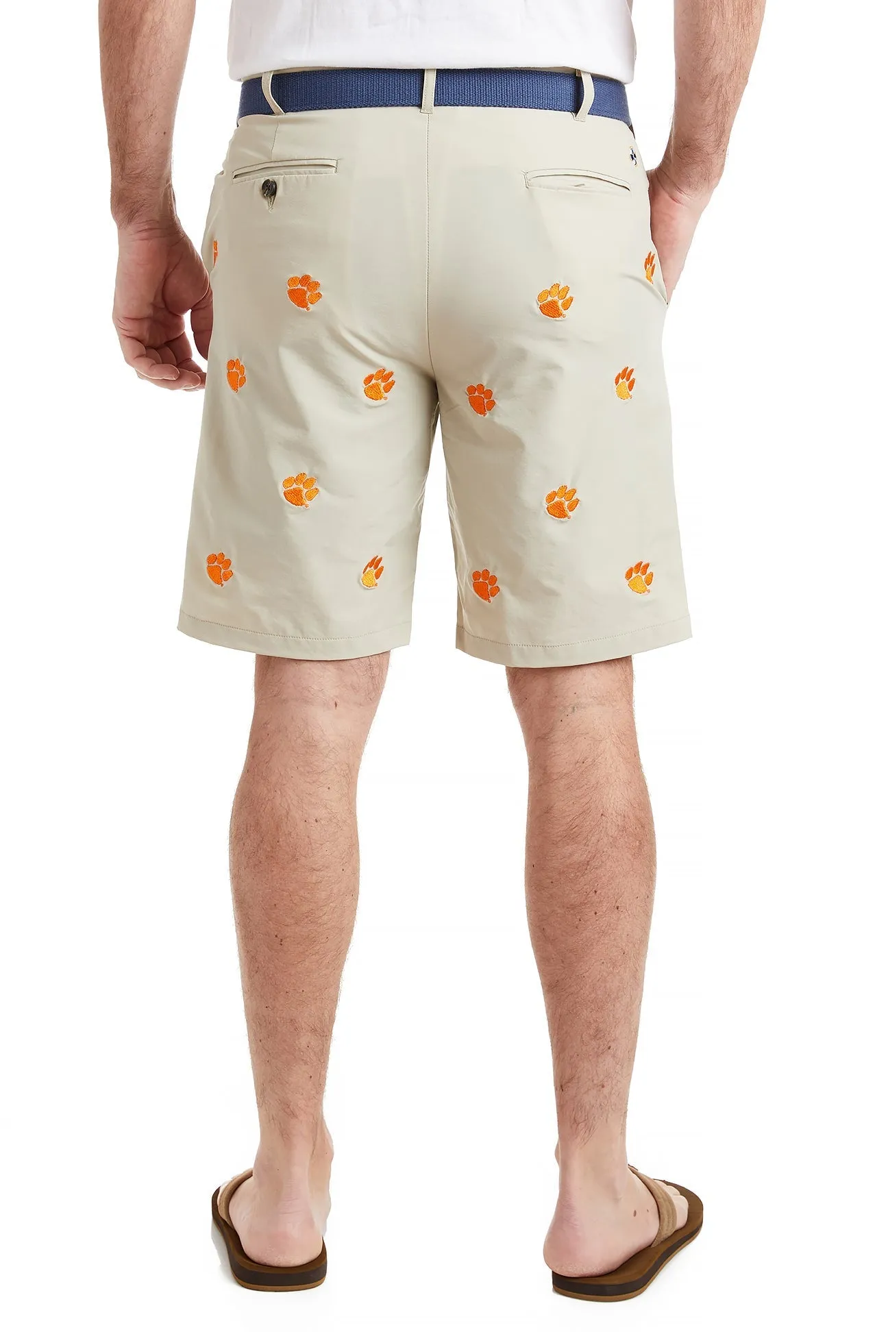 Collegiate ACKformance Short Khaki with Clemson