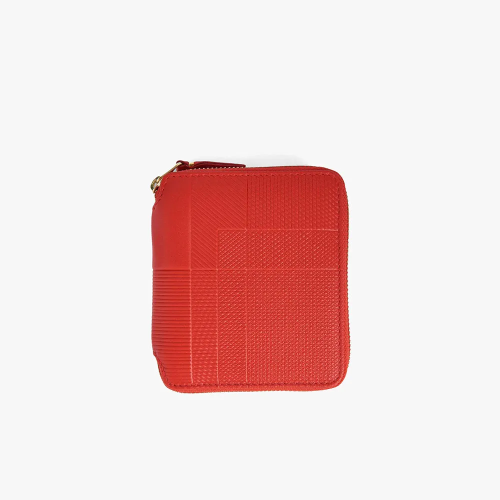 COMME des GARÇONS WALLET Intersection Zip Wallet / Red