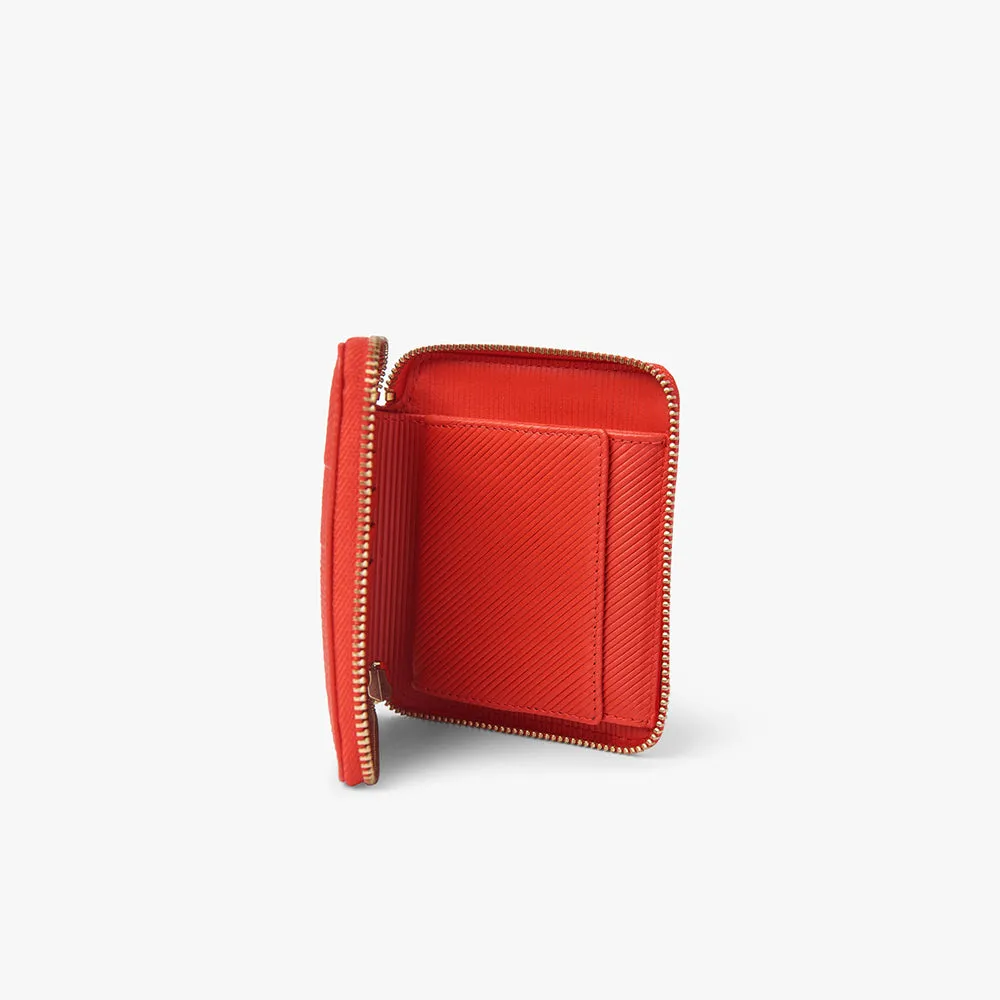 COMME des GARÇONS WALLET Intersection Zip Wallet / Red