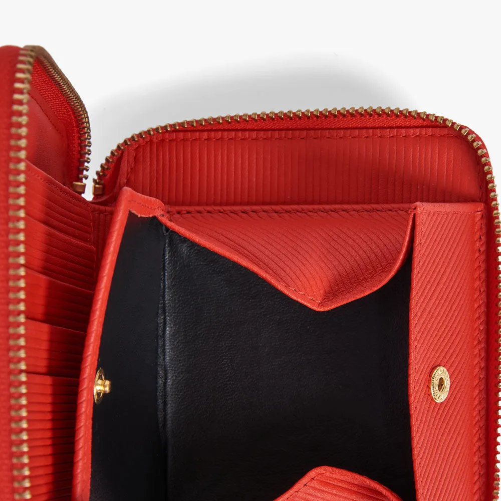 COMME des GARÇONS WALLET Intersection Zip Wallet / Red