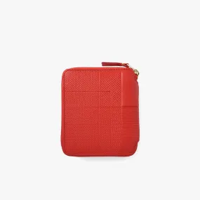 COMME des GARÇONS WALLET Intersection Zip Wallet / Red