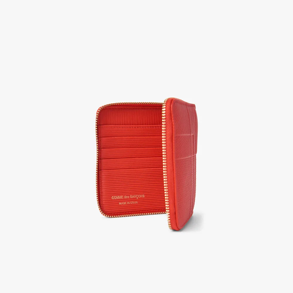 COMME des GARÇONS WALLET Intersection Zip Wallet / Red