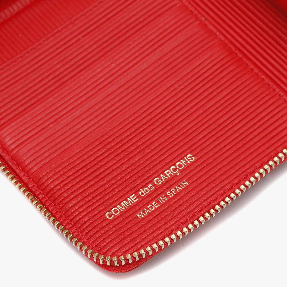 COMME des GARÇONS WALLET Intersection Zip Wallet / Red