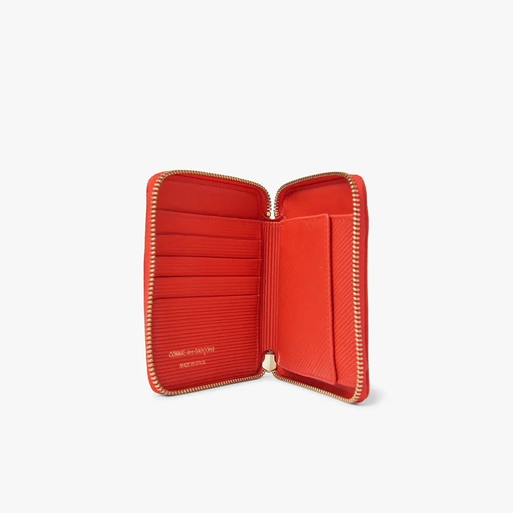 COMME des GARÇONS WALLET Intersection Zip Wallet / Red