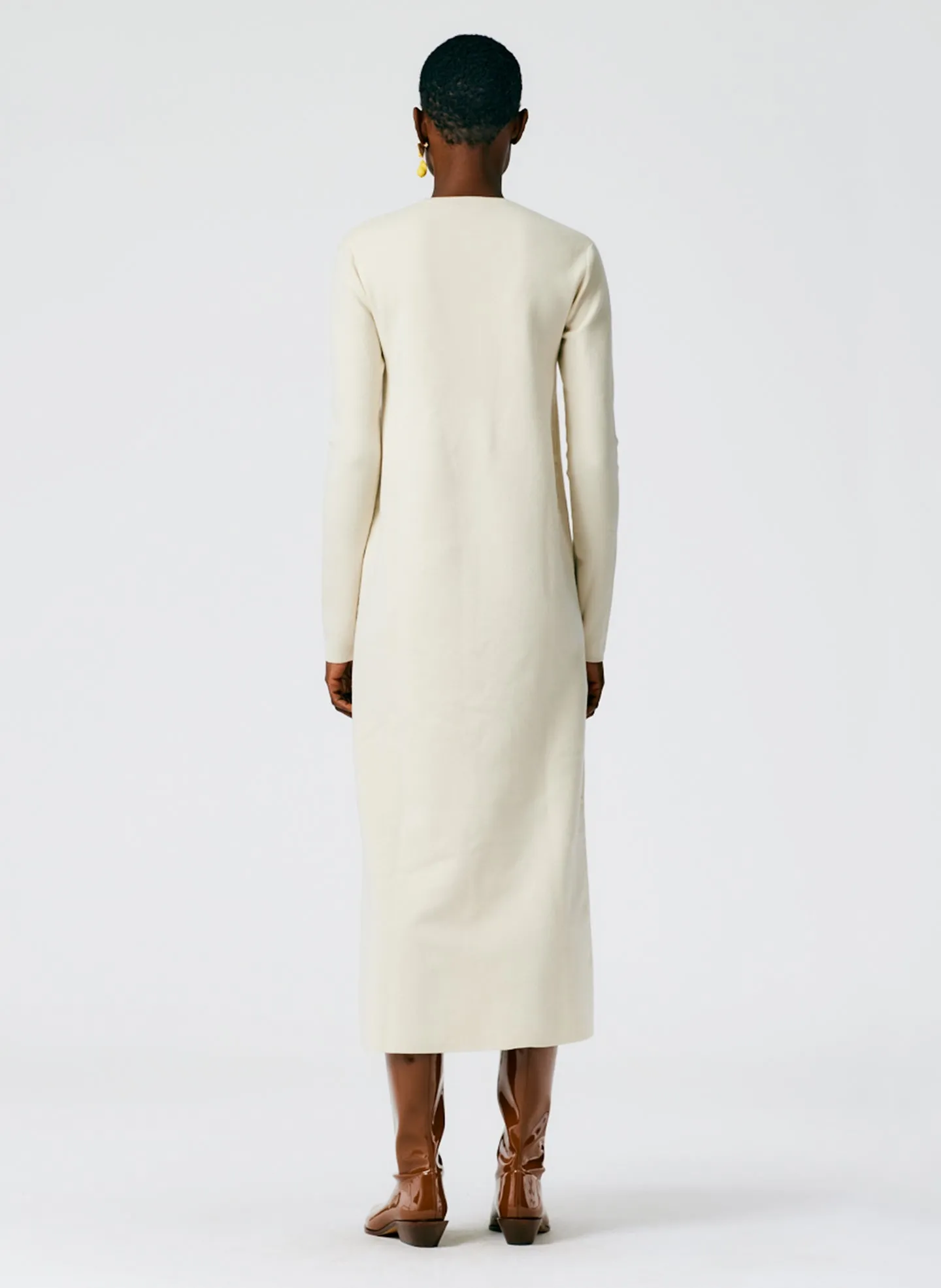 Compact Stretch Cashmere Dress