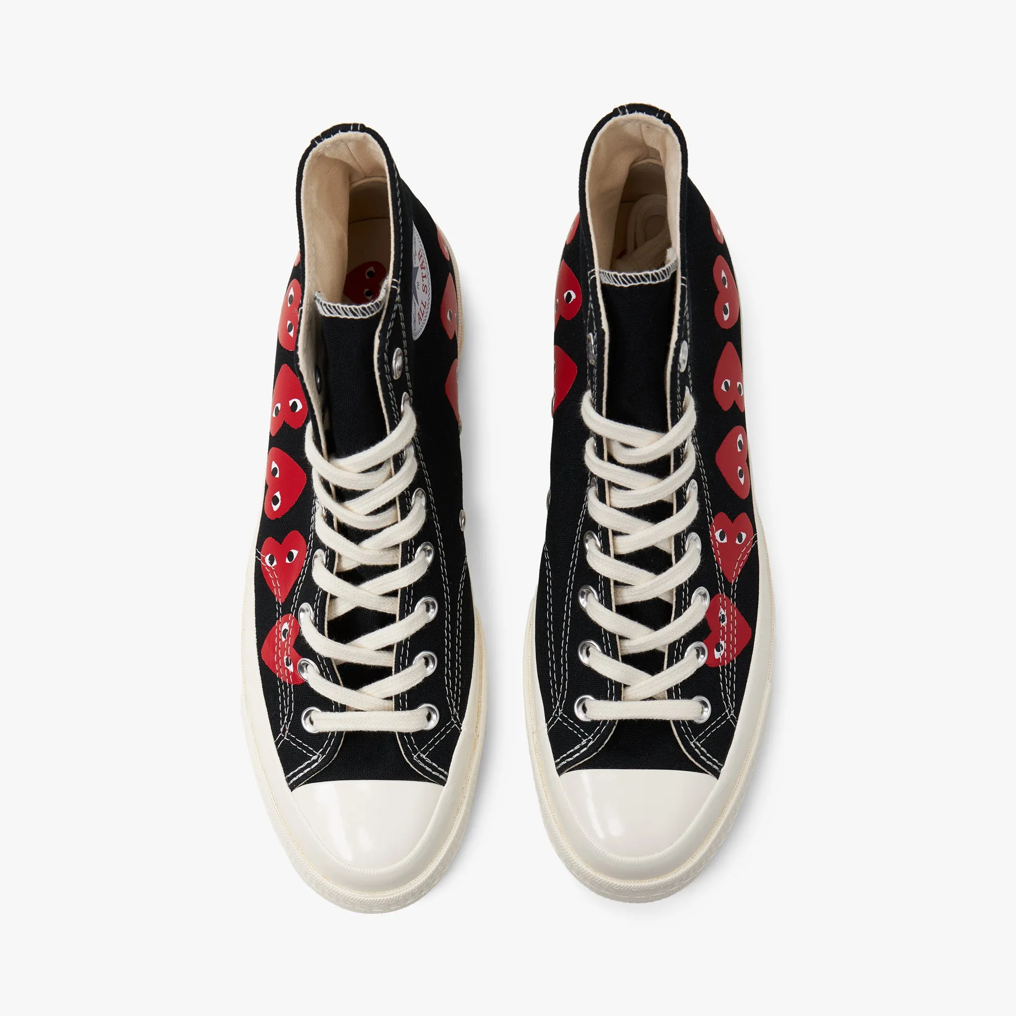 Converse x COMME des GAR�ONS PLAY Chuck Taylor Hi Multi Heart Black