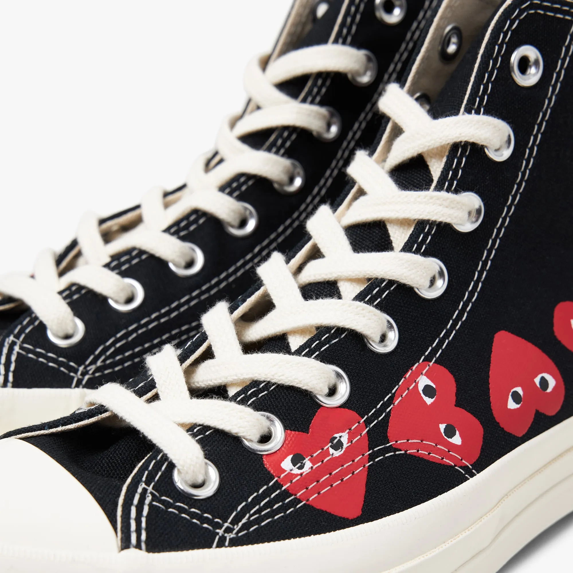 Converse x COMME des GAR�ONS PLAY Chuck Taylor Hi Multi Heart Black