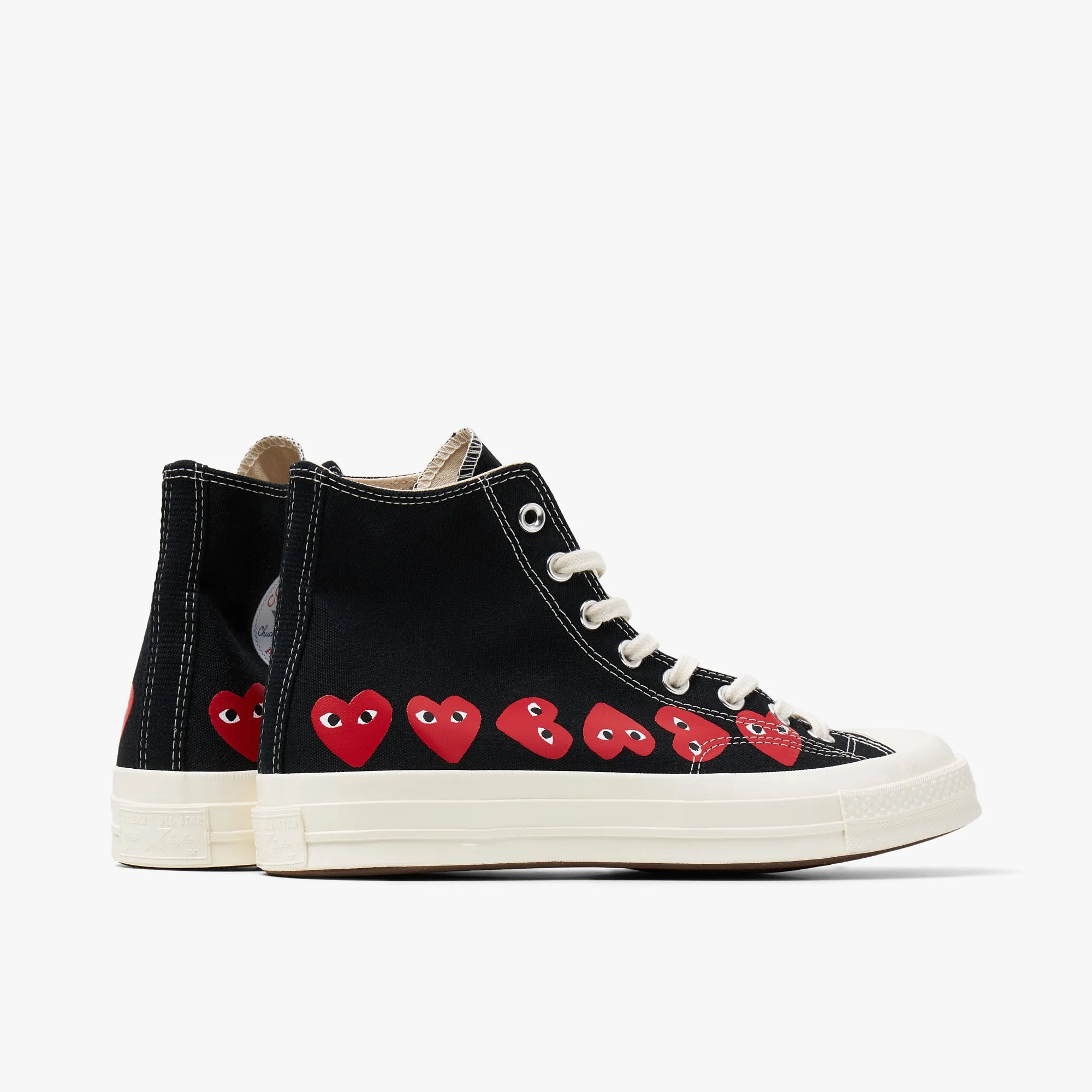 Converse x COMME des GAR�ONS PLAY Chuck Taylor Hi Multi Heart Black