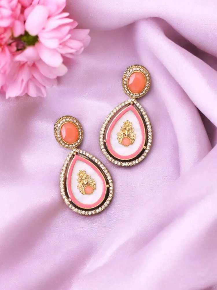 Coral Pritika Danglers