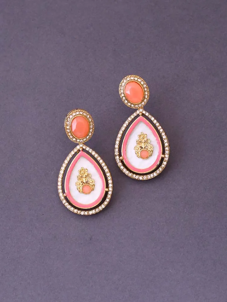 Coral Pritika Danglers