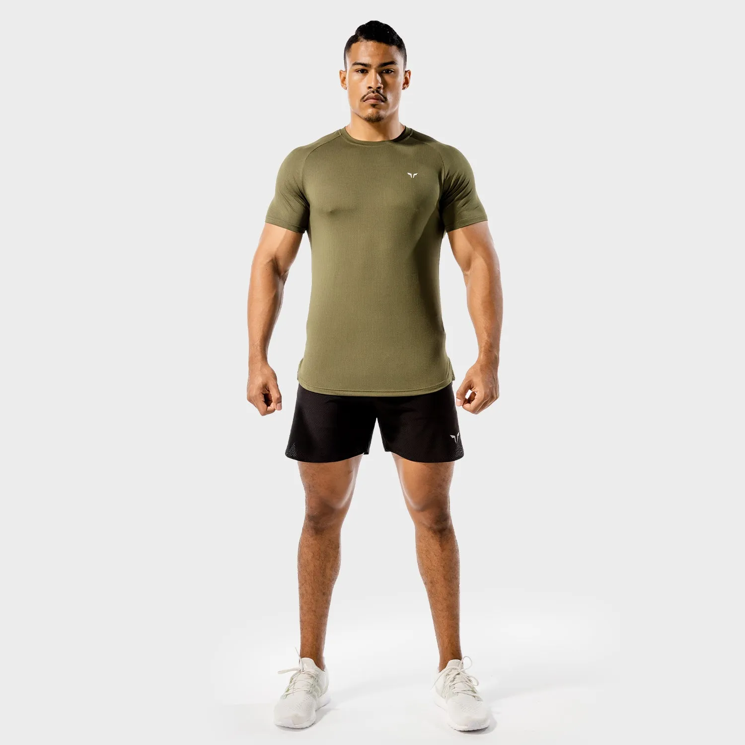 Core Mesh Tee - Khaki