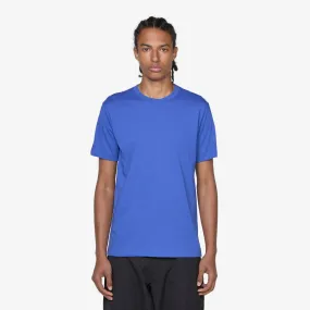 Cotton Jersey Neck Logo T-Shirt Blue