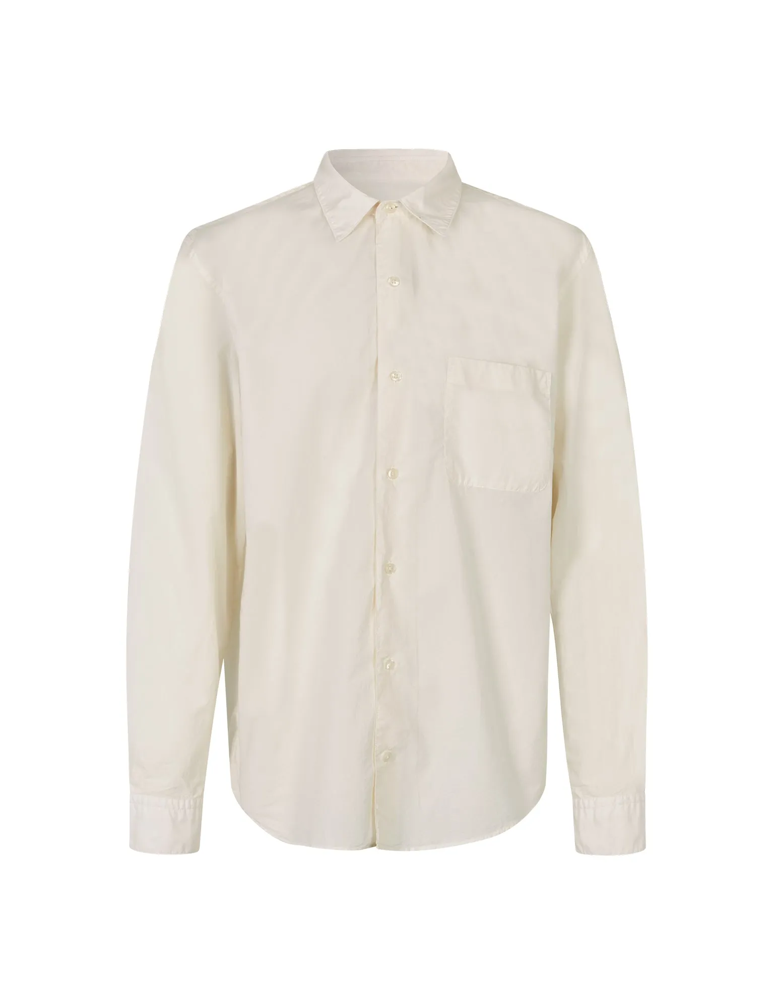 Cotton Poplin Malte Shirt, Vanilla Ice