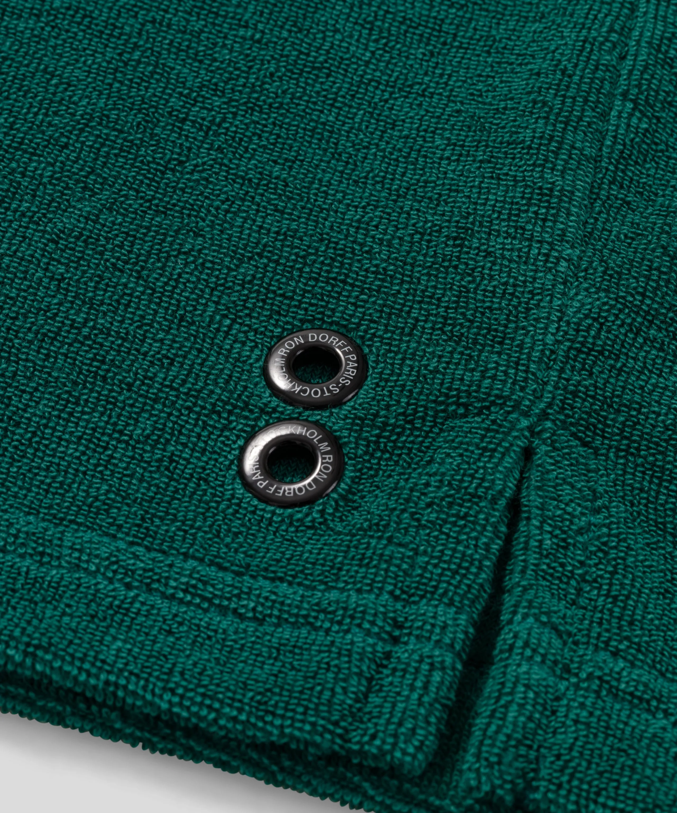 Cotton Terry Polo: Pine Green