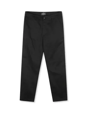 Cotton Twill Stretch Elias Pants, Black