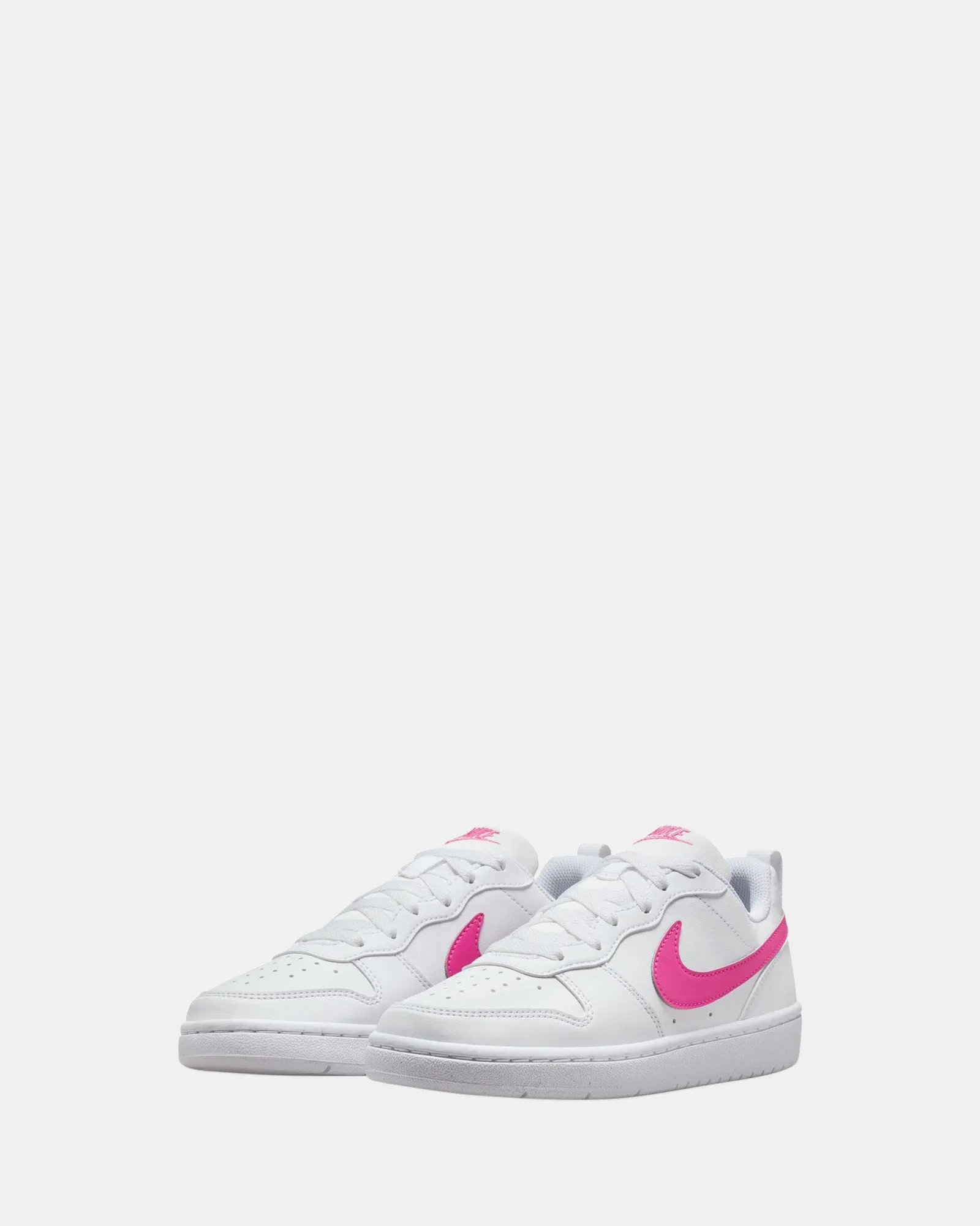 Court Borough Low Rc Grade School White/Laser Fuchsia