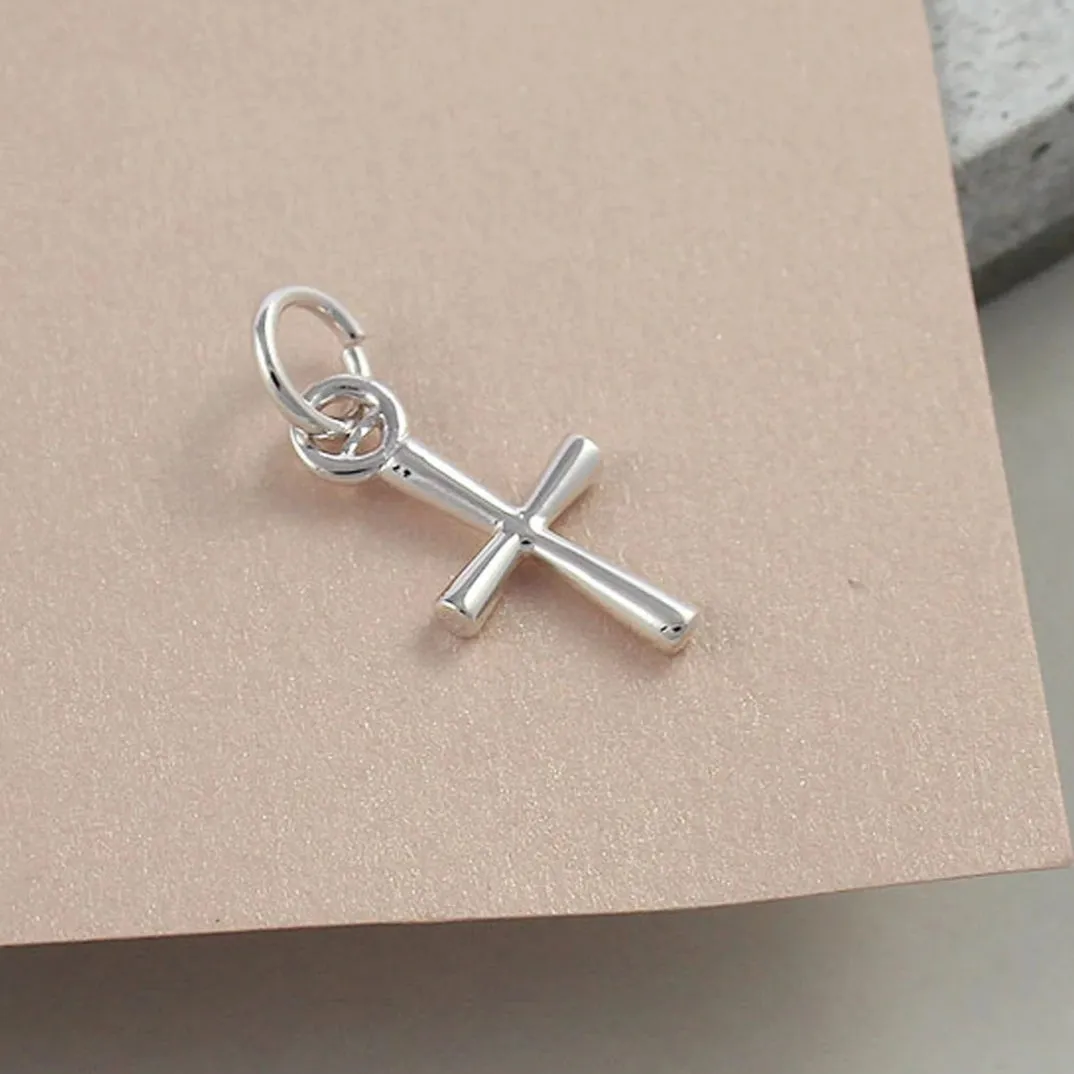 Cross Silver Charm