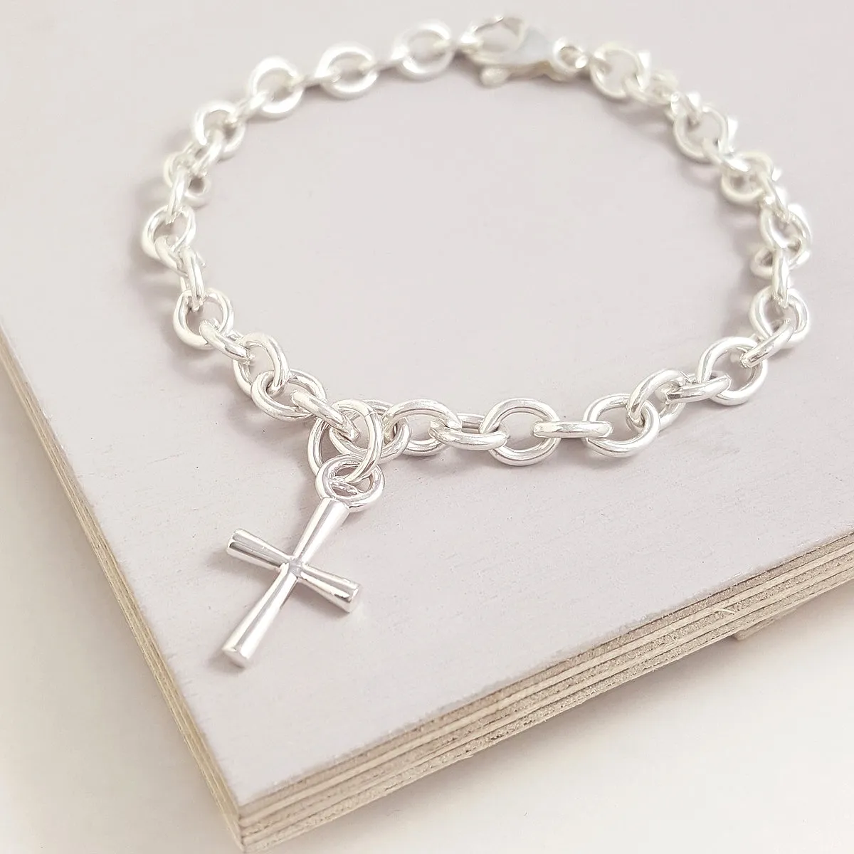 Cross Silver Charm