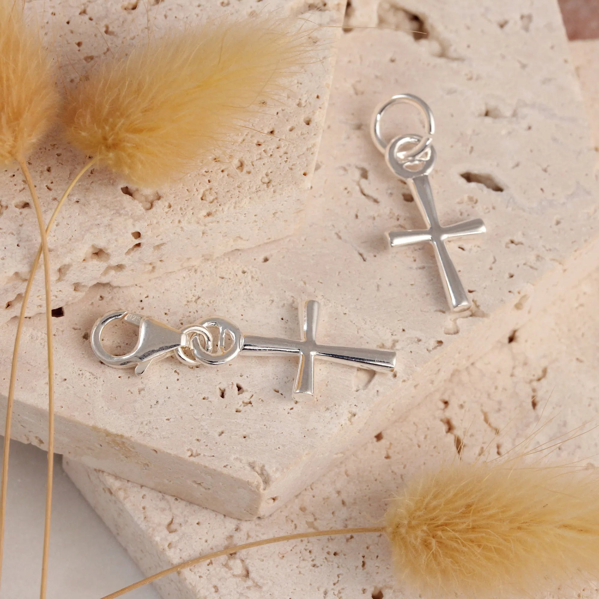 Cross Silver Charm