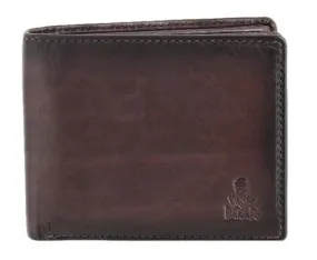 Dakar Dakota Spray Leather Wallet | Brown