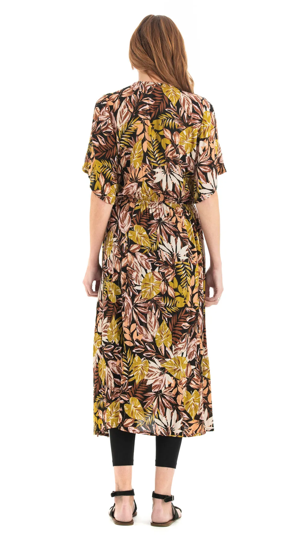 Dakini Dress - mustard tropical