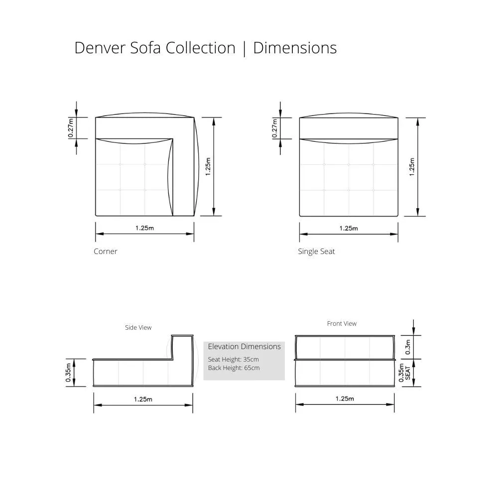 DENVER SOFAS | SINGLE SEAT