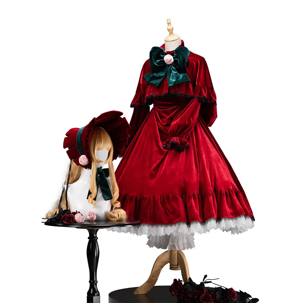 DokiDoki-SR Anime Rozen Maiden Cosplay Shin Ku Costume Shinku Cosplay Lolita  Reiner Rubin