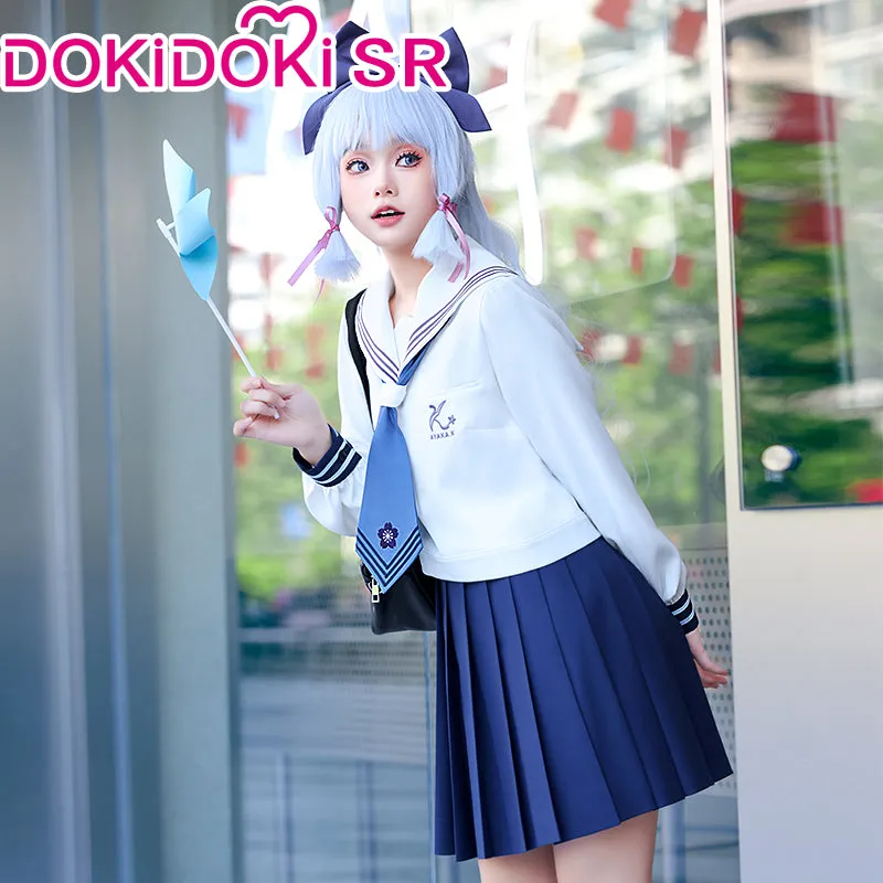 DokiDoki-SR Game Genshin Impact × HEYTEA Cosplay Kamisato Ayaka Costume Women Casual Wear